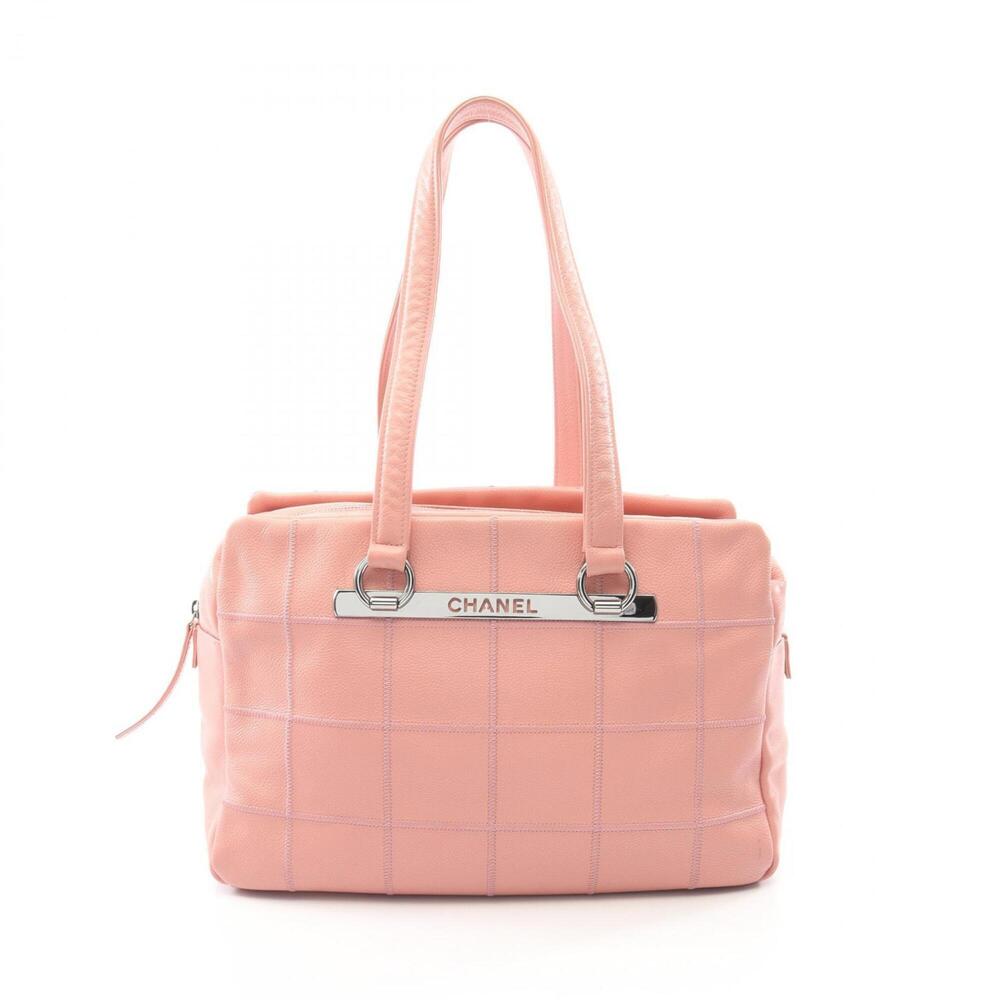 CHANEL Pink Caviar Leather Tote Bag